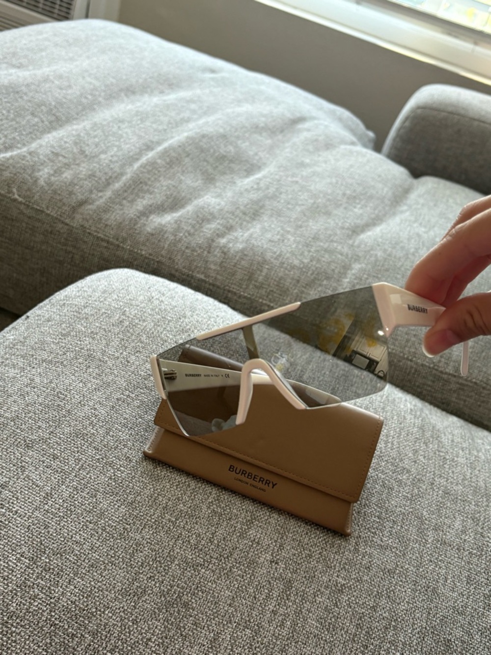 Burberry Women’s White Sunglasses - Picture 3 of 3